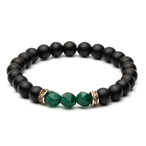 Classy Men Elegant Green Stone Bracelet - Classy Men Collection