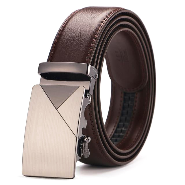 Classy Men Brown Leather Suit Belt - Classy Men Collection