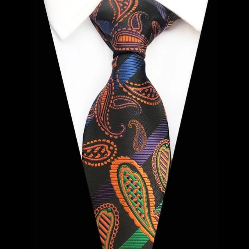 Classy Men Colorful Paisley Silk Tie - Classy Men Collection