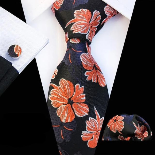 Classy Men Tropic Floral Silk Tie