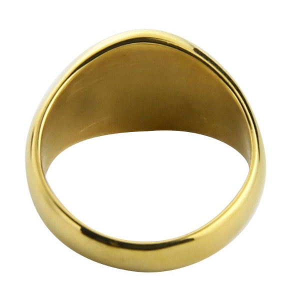 Classy Men Gold Polished Pinky Ring - Classy Men Collection