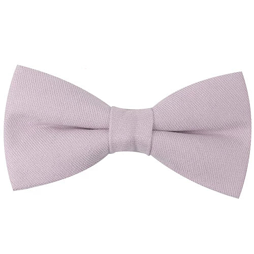 Classy Men Pastel Lilac Cotton Pre-Tied Bow Tie