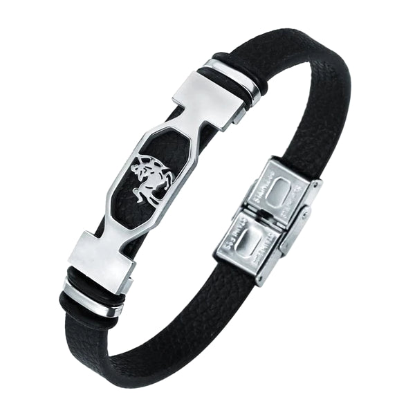 Sagittarius zodiac leather bracelet | eBay