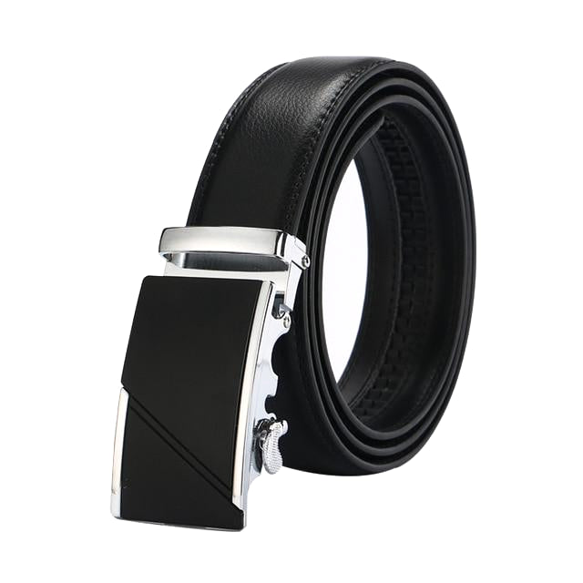 Classy Men Black Leather Suit Belt - Classy Men Collection