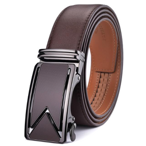 dark brown dress belt men Men's Chocolate Brown Italian Leather Belt