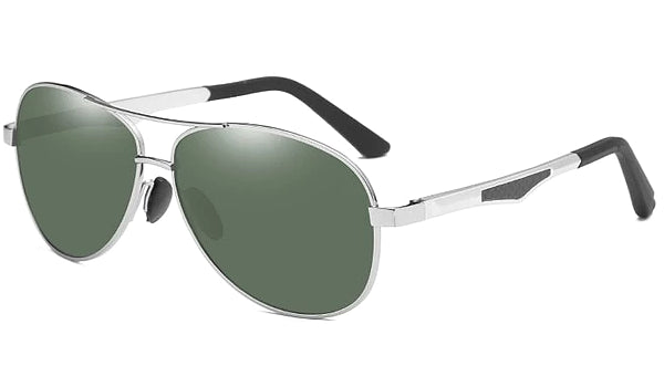 Classy Men Green Polarized Pilot Sunglasses - Classy Men Collection