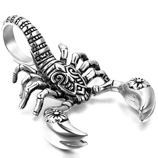 Detail image of the scorpion pendant