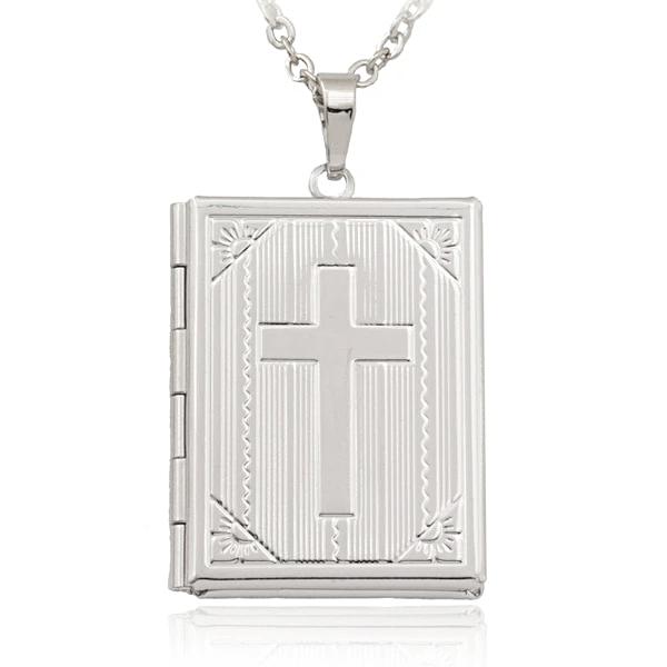 Silver Bible Locket Pendant Necklace for Men | Classy Men Collection