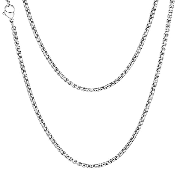 Made in Italy Sterling Silver 16 - 24 Inch Solid Box Chain Necklace -  JCPenney