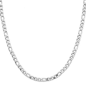 Classy Men 6mm Silver Figaro Chain Necklace