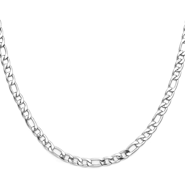 Collana a catena Figaro in argento da uomo di classe da 13,5 mm