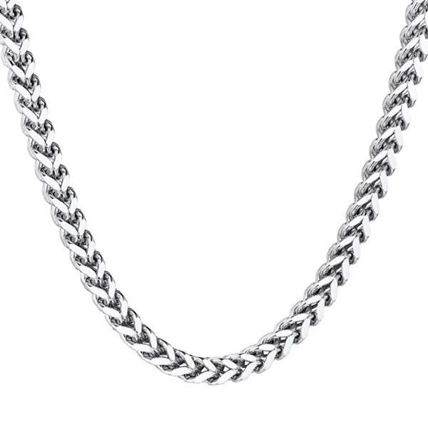 Classy Men 6mm Silver Franco Chain Necklace