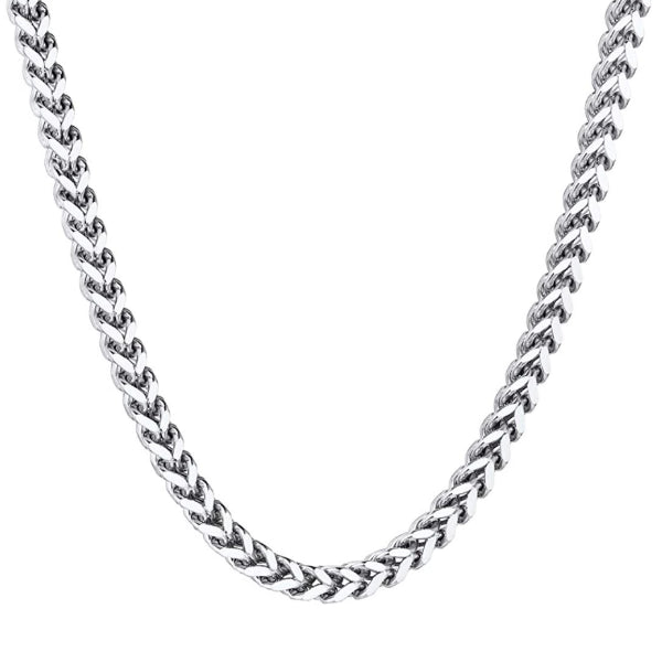 Classy Men 4mm Silver Franco Chain Necklace