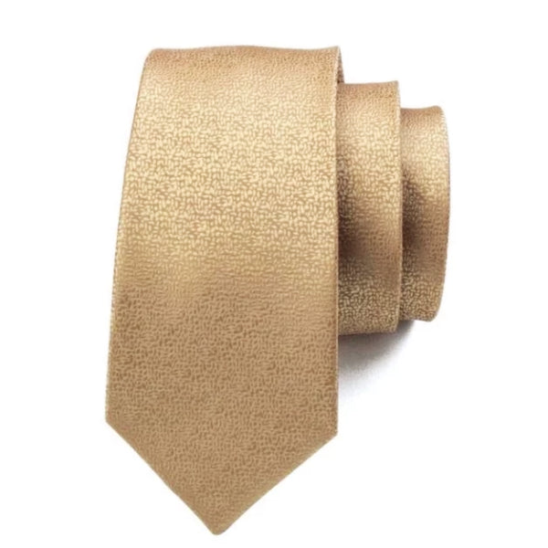Cravatta di seta da uomo di classe con rumore statico dorato