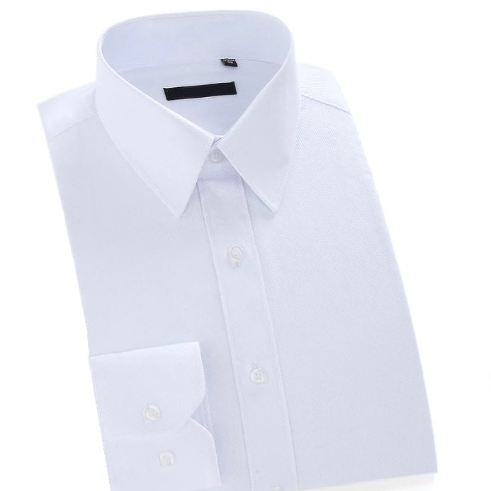 白いポケットレス ドレス シャツ |モダンフィット |サイズ38～44